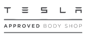 Tesla approved body shop logo