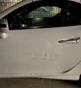 Alioto's Mercedes-Benz Certified Collision repair door before on Yelp Review