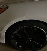 Alioto's Mercedes-Benz Certified Collision repair fender before on Yelp Review