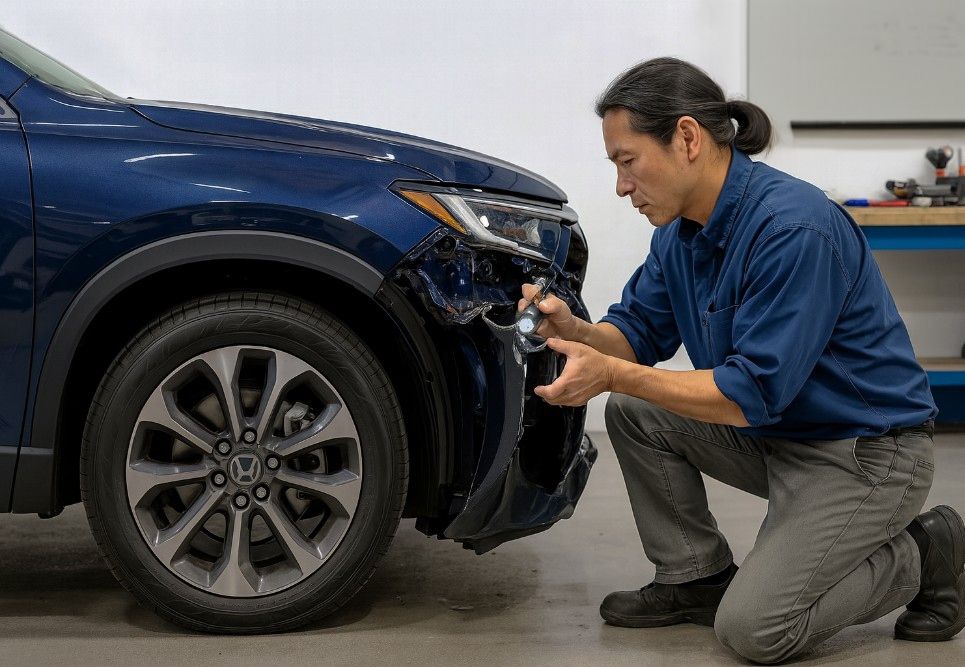 Blue-Honda-Certified-Collision-Repair-at-Aliotos-Garage-San-Francisco Blue-Honda-Certified-Collision-Repair-at-Aliotos-Garage-San-Francisco