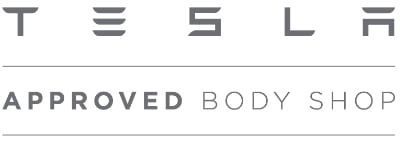 tesla approved body shop logo